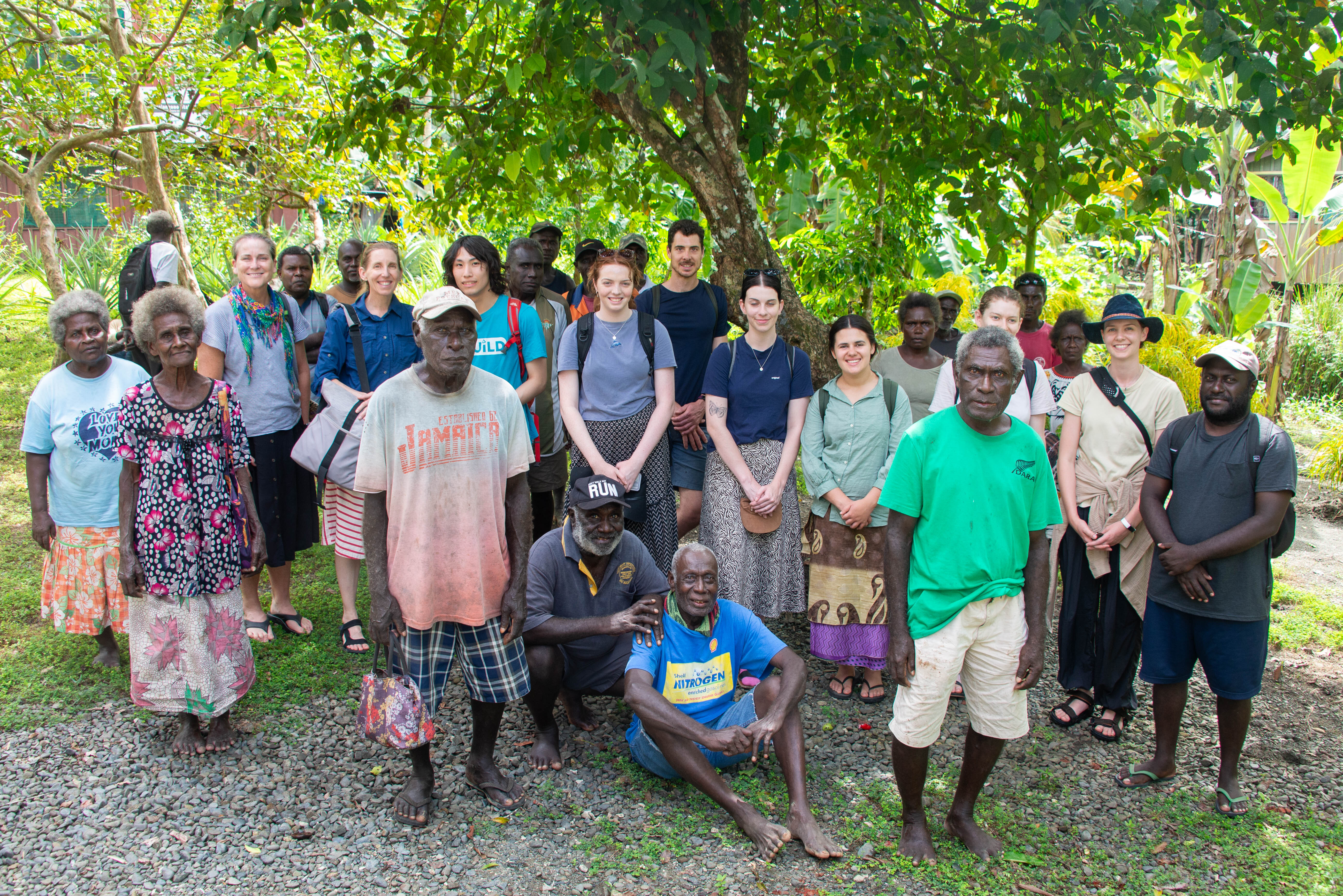University of Queensland students and staff with Sirebe Tribe